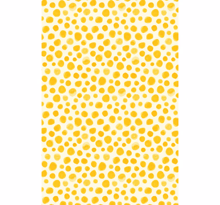 Akvarell gule prikker rullegardin originale - Tenstickers