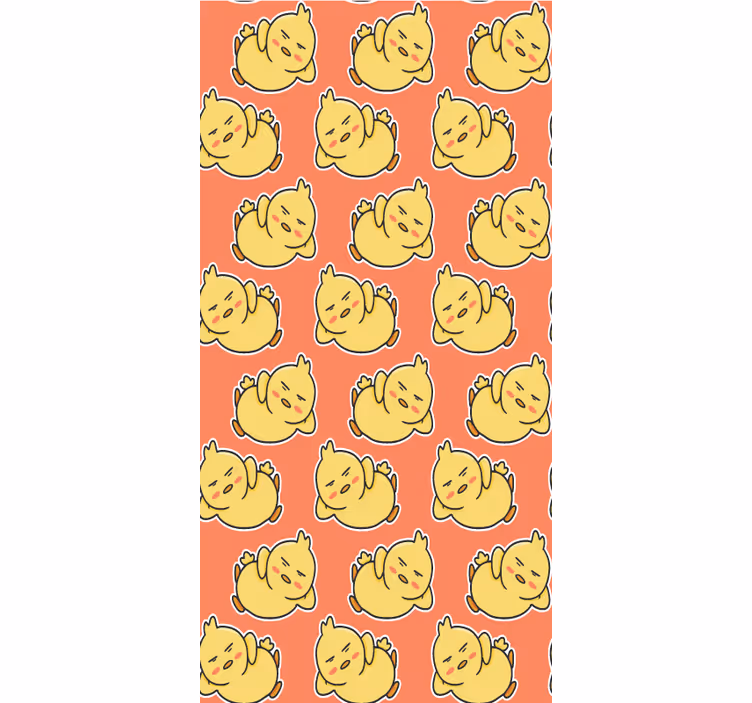 Gule babykyllinger rullegardin dyr - Tenstickers