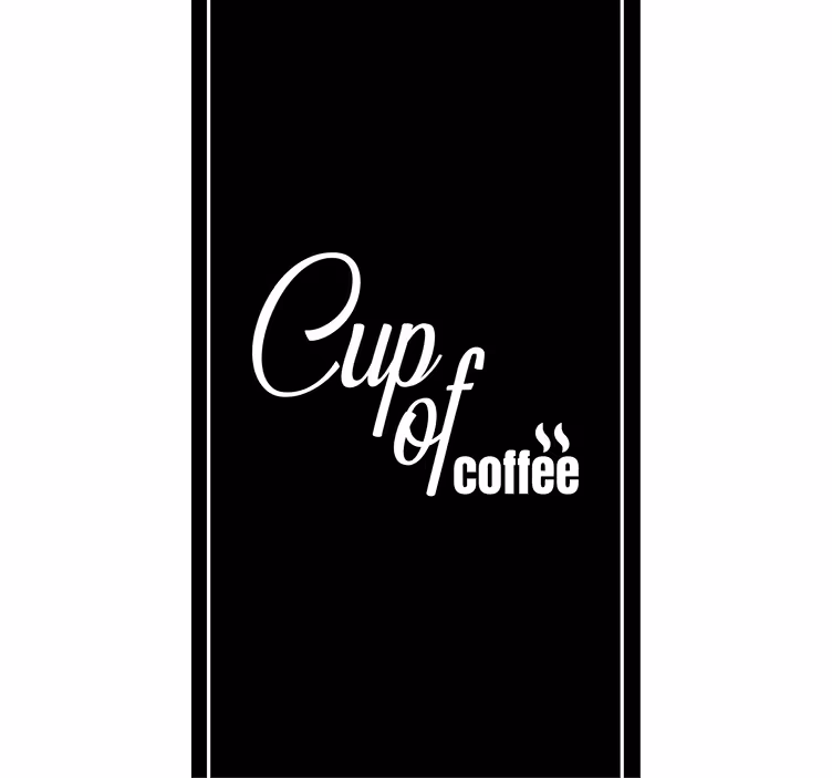 Kopp kaffe rullegardin kjøkken - Tenstickers