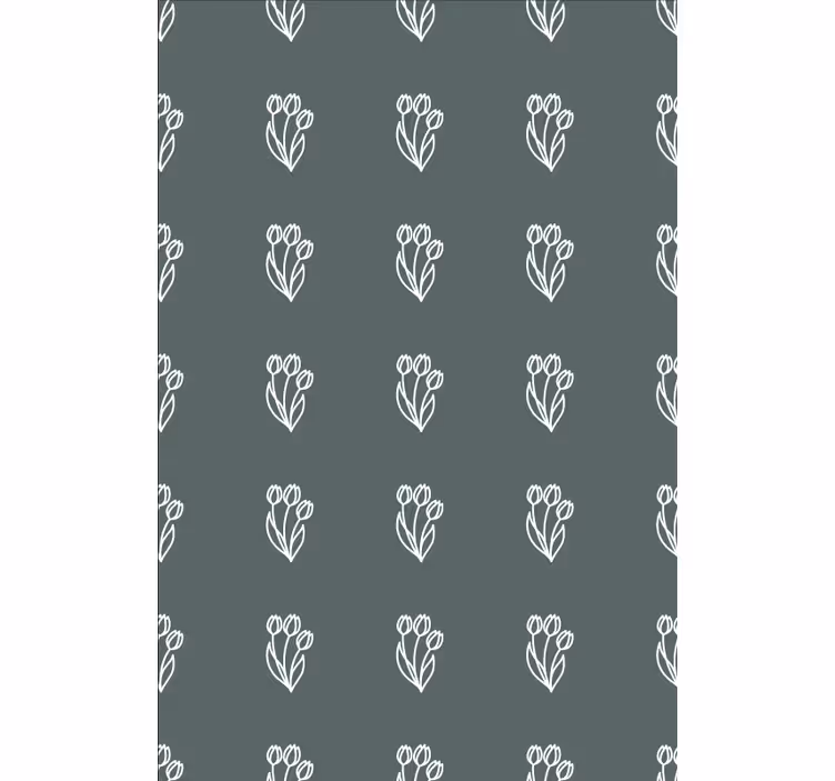 Elegant tulipanmotiv rullegardin blomster - Tenstickers