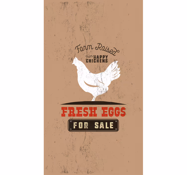 Ferske egg til salgs rullegardin barn - Tenstickers