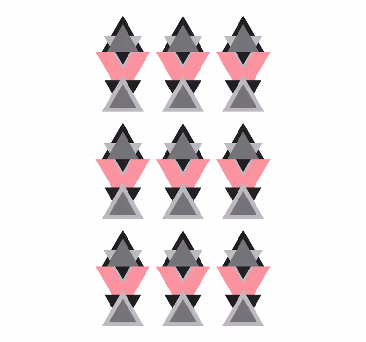 Geometriske trekantede former rullegardin moderne - Tenstickers
