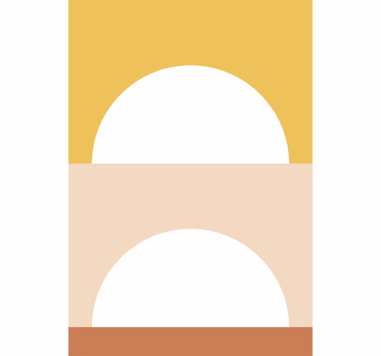 Stigende sol sirkler rullegardin moderne - Tenstickers