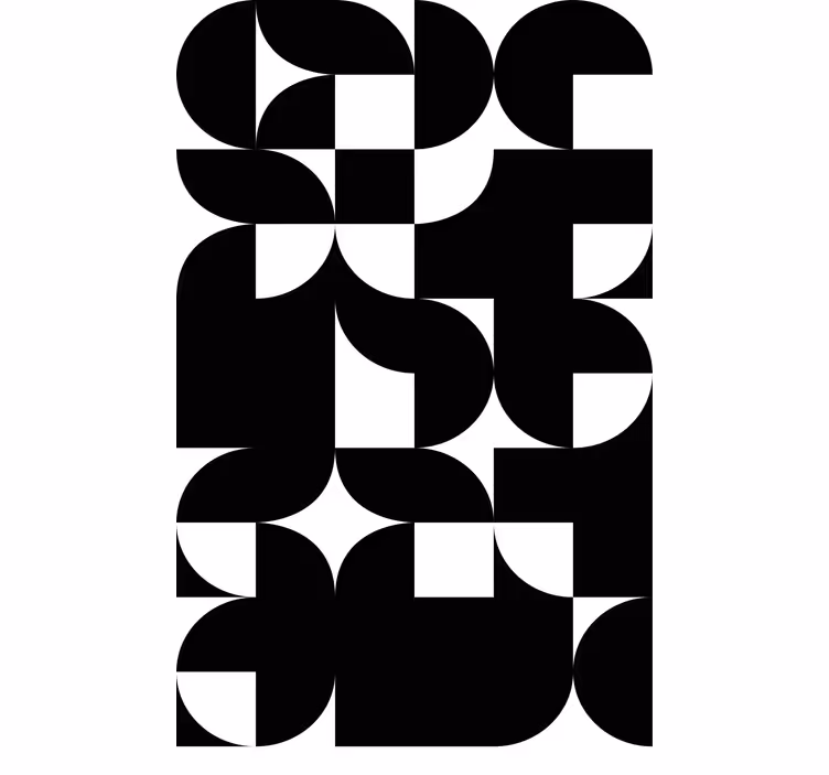 Energiske geometriske arrangementer rullegardin moderne - Tenstickers