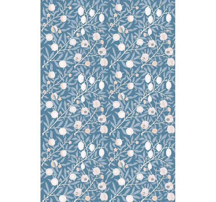 Blomstergrener design rullegardin blomster - Tenstickers