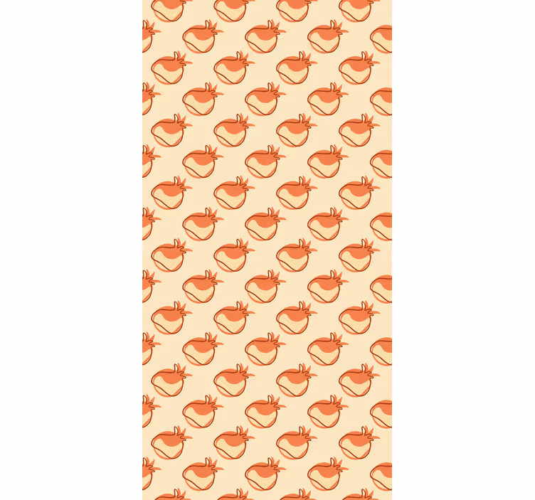 Beige grønnsaksmønster rullegardin frukt - Tenstickers