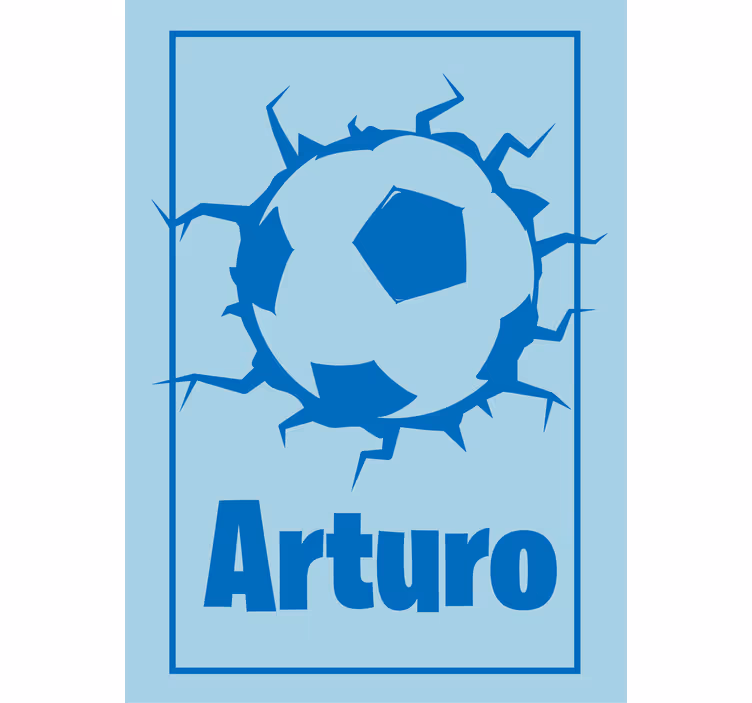 Tilpasset fotballdesign rullegardin sport - Tenstickers