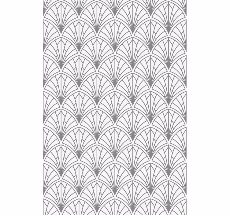 Art déco grått mønster rullegardin elegant - Tenstickers