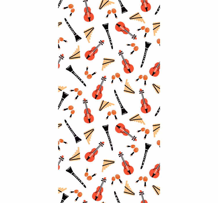 Motiv for musikkinstrumenter rullegardin originale - Tenstickers