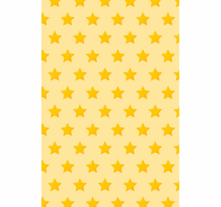 Gul klassisk stjerne rullegardin originale - Tenstickers