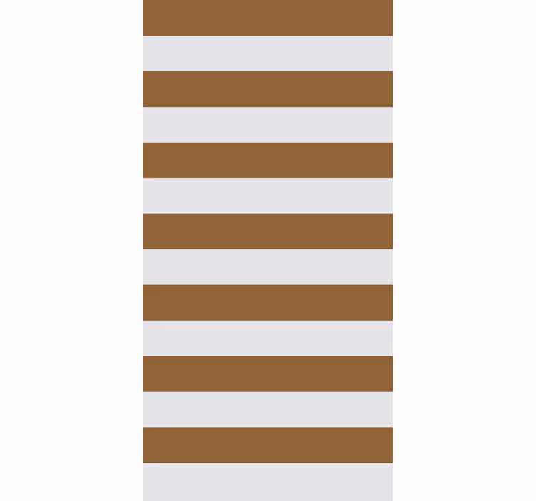 Kaffebrun stripete farge rullegardin elegant - Tenstickers