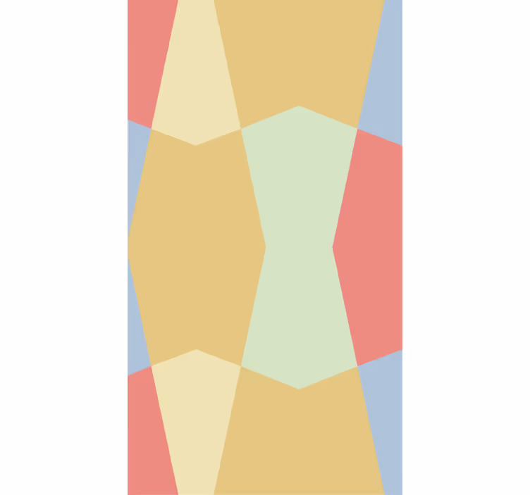 Geometriske pasteller ensfarget rullegardin - Tenstickers
