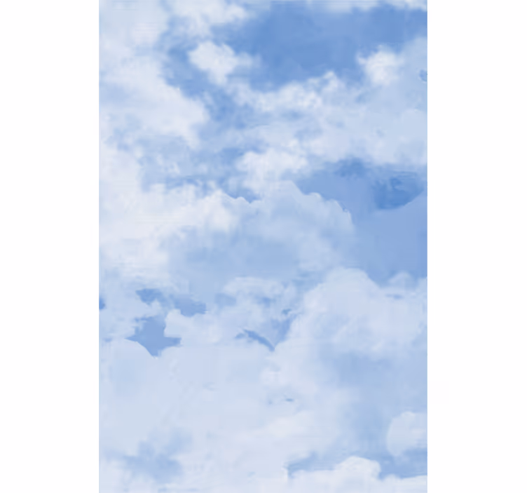 Lys blå himmel tekstur rullegardin skyer - Tenstickers