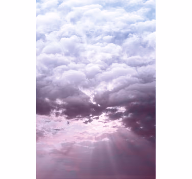Realistisk himmel med sollys rullegardin skyer - Tenstickers