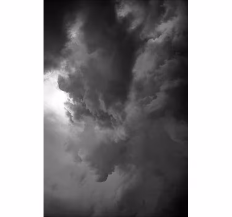 Mørk himmel med storm rullegardin skyer - Tenstickers