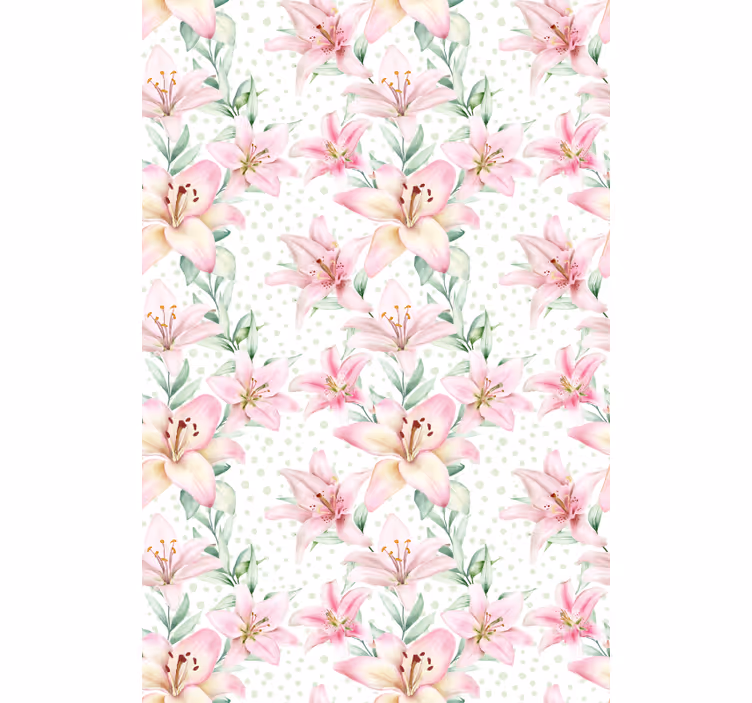 Delikat floral eleganse rullegardin blomster - Tenstickers