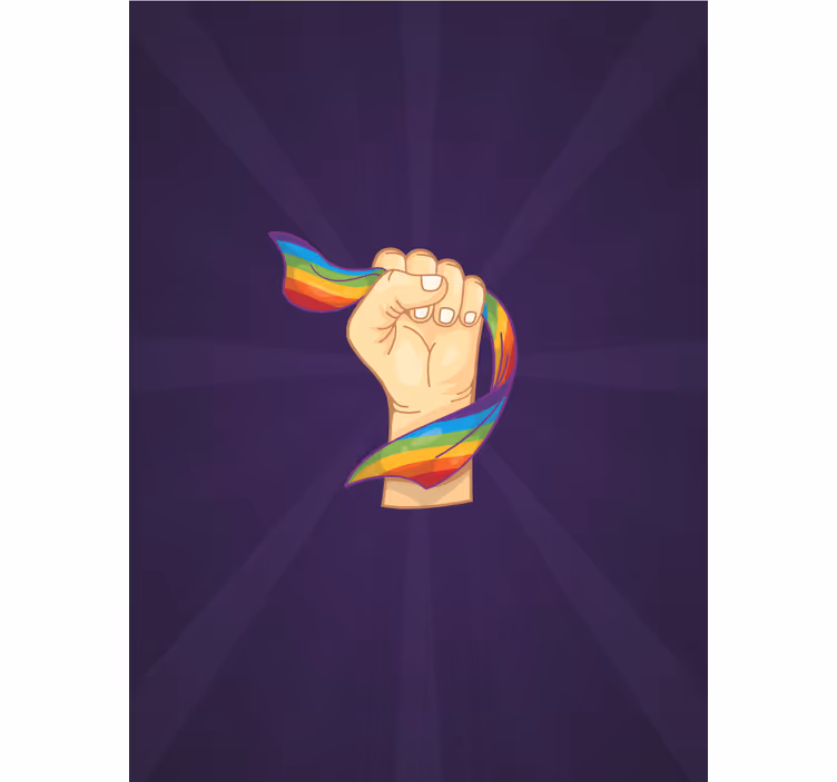 Sterk neve og lgbt flagg rullegardin andre temaer - Tenstickers