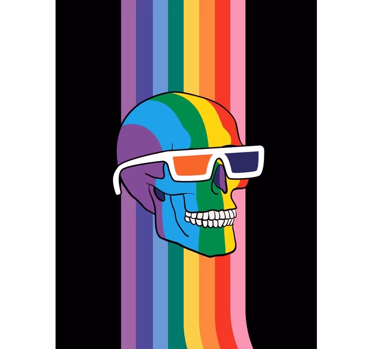 Lgbt fargeskalle rullegardin andre temaer - Tenstickers