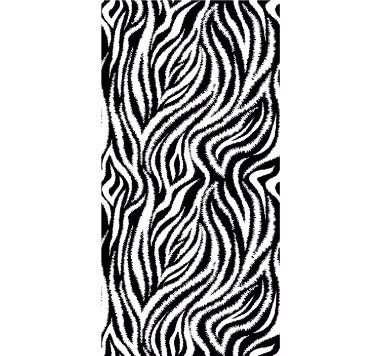 Sebra stripe konsept rullegardin dyr - Tenstickers