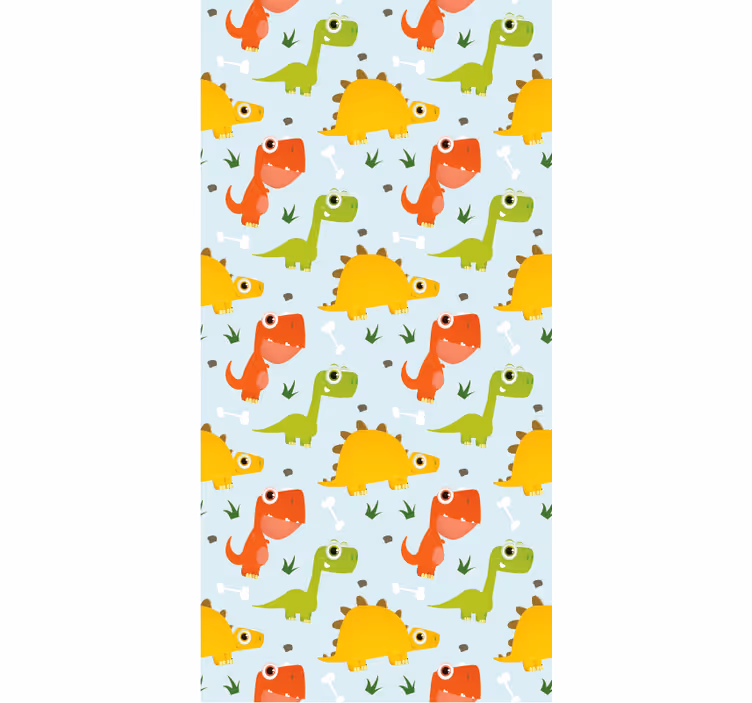 Lite dinomønster rullegardin dinosaur - Tenstickers