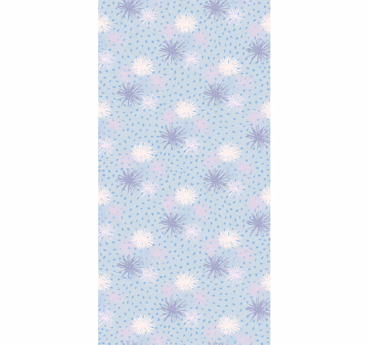 Floral burst mønster rullegardin blomster - Tenstickers
