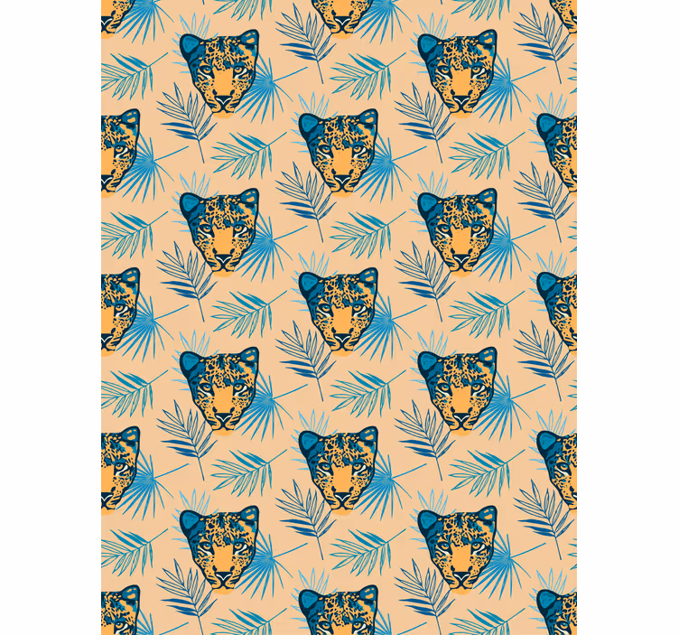 Leopardhodemønster rullegardin dyr - Tenstickers