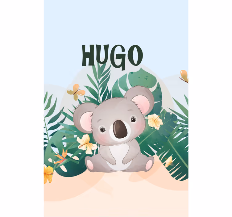 Kosete koala illustrasjon rullegardin dyr - Tenstickers