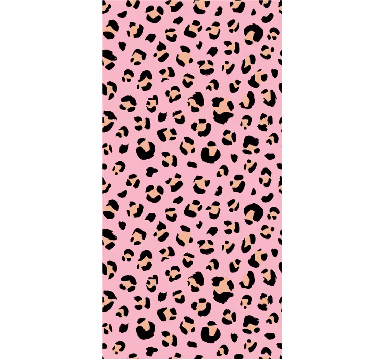 Leopardmønster rullegardin dyr - Tenstickers