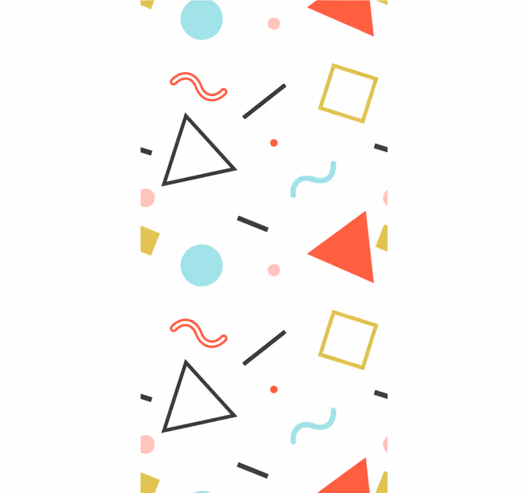 Minimalistiske geometriske former rullegardin moderne - Tenstickers