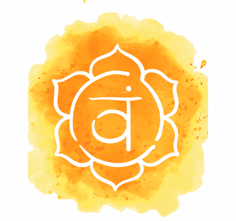 Vakker sakral chakra symbol rullegardin zen - Tenstickers