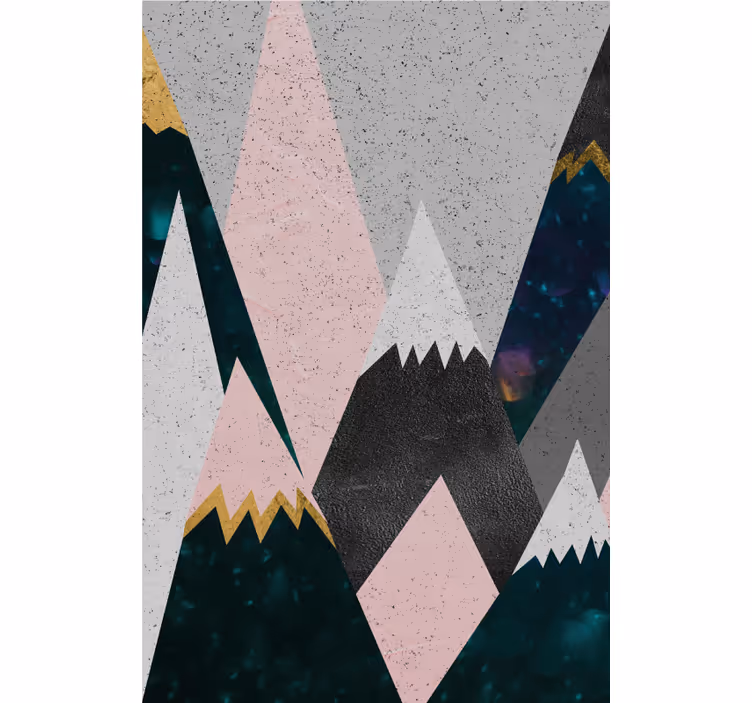 Fargerik fjell morsom design rullegardin barn - Tenstickers