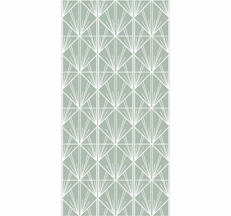 Moderne art gren og hvitt deco-mønster rullegardin elegant - Tenstickers