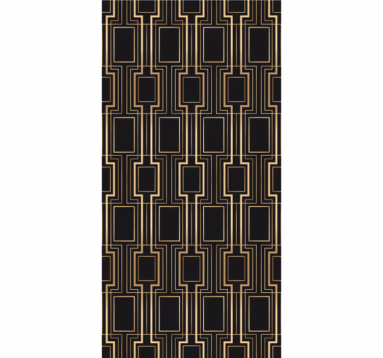 Geometrisk linjemotiv rullegardin elegant - Tenstickers