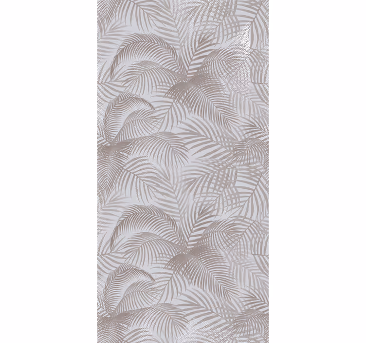 Elegant palmeblad rullegardin blomster - Tenstickers