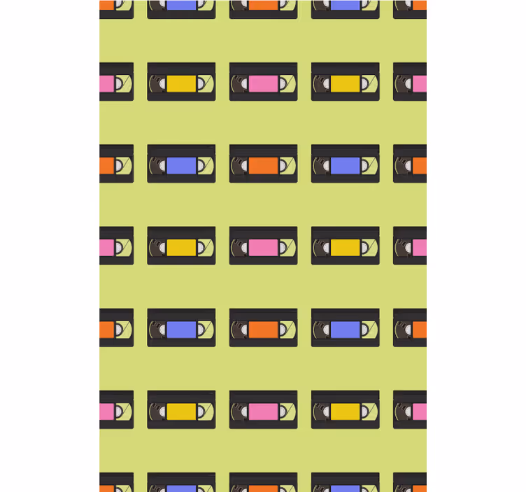Retro videobånd rullegardin nerdere - Tenstickers