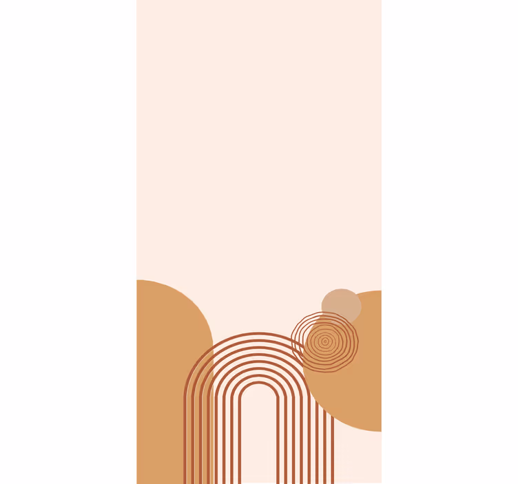 Buet linje beige design rullegardin moderne - Tenstickers