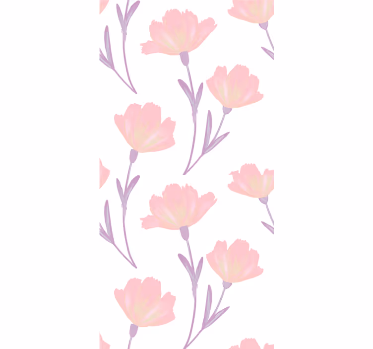 Myk blomst tema rullegardin blomster - Tenstickers