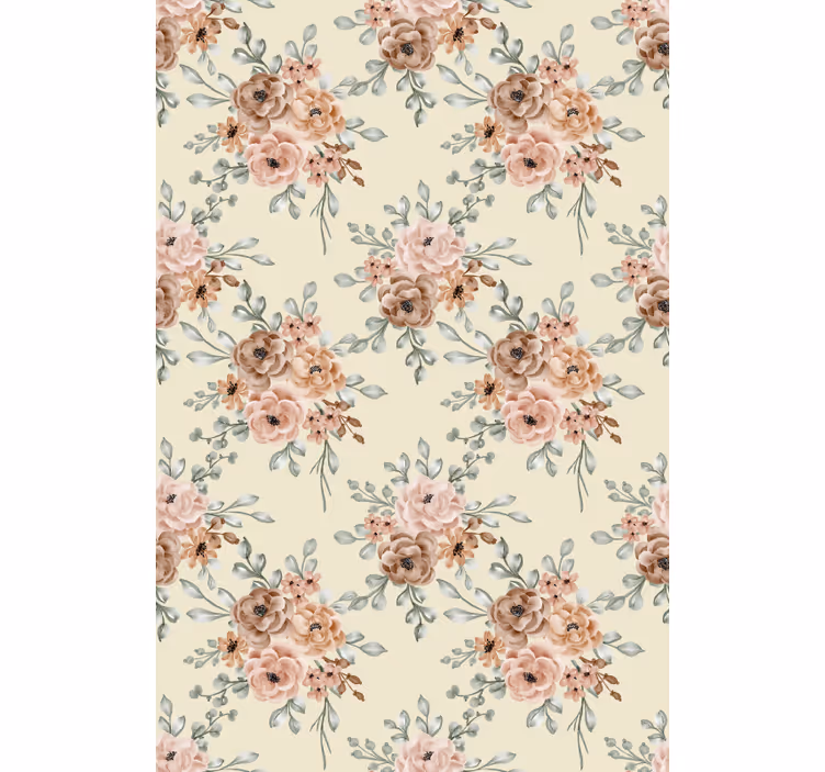 Romantiske store oljemaleri roser rullegardin blomster - Tenstickers