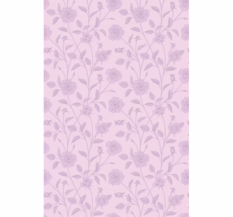 Rullegardin blomster rosemønster - Tenstickers