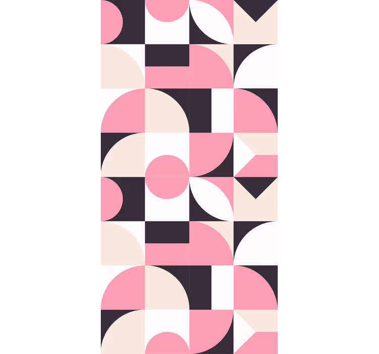Konfigurasjon av geometrisk form rullegardin moderne - Tenstickers