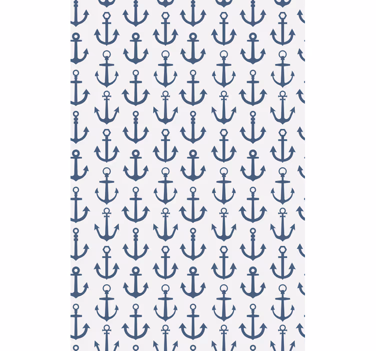 Nautisk ankermønster rullegardin andre temaer - Tenstickers
