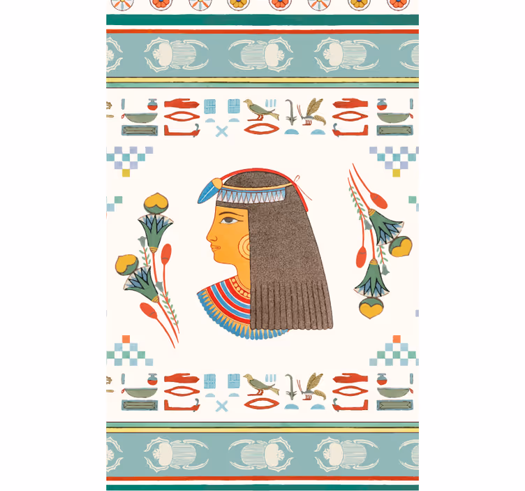 Gammel egyptisk dronning kunst rullegardin serier - Tenstickers