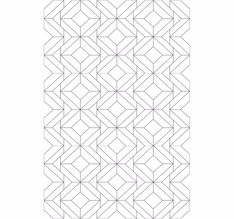 Geometriske figurblokker rullegardin moderne - Tenstickers