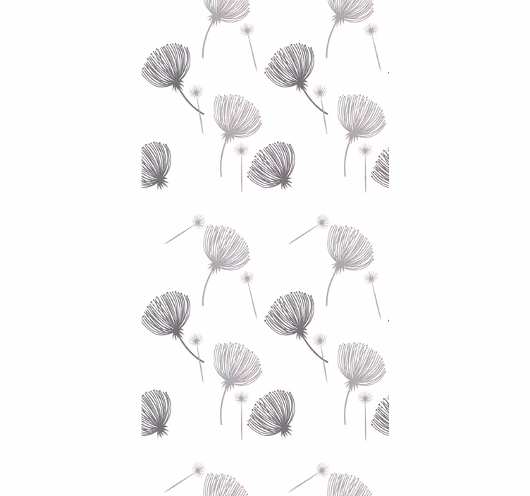 Engblomster rullegardin nordisk - Tenstickers