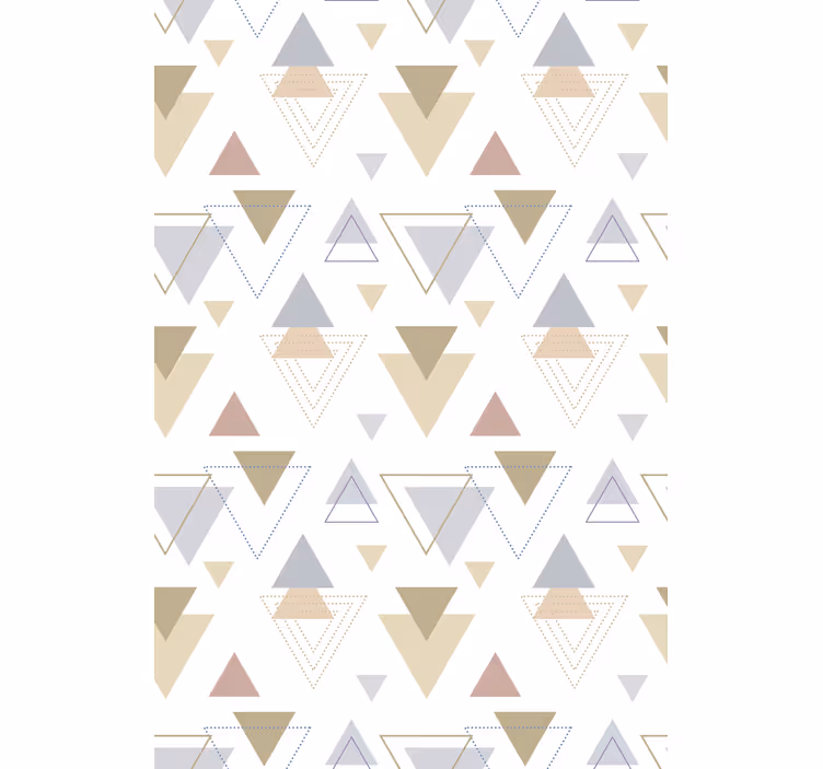 Geometrisk trekant tema rullegardin moderne - Tenstickers