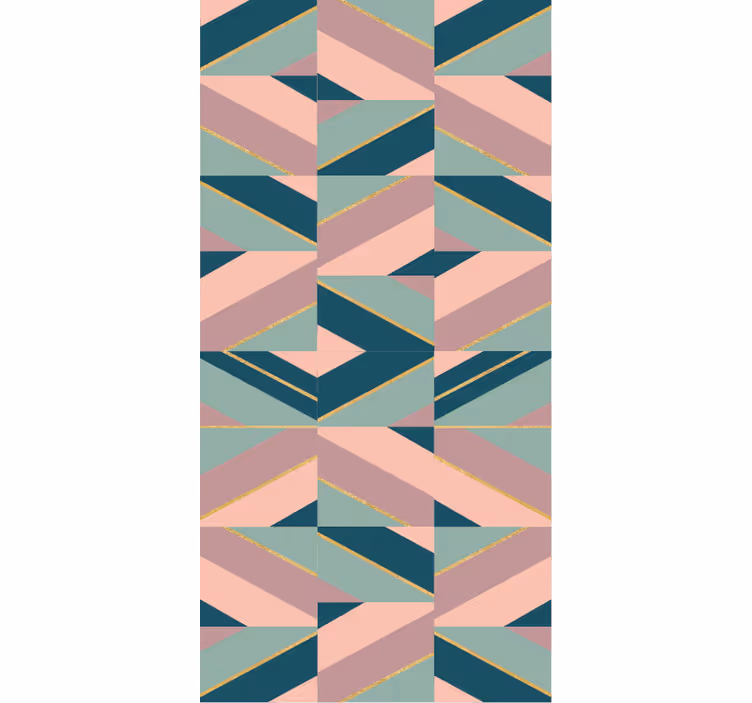 Abstrakt geometrisk motiv rullegardin moderne - Tenstickers