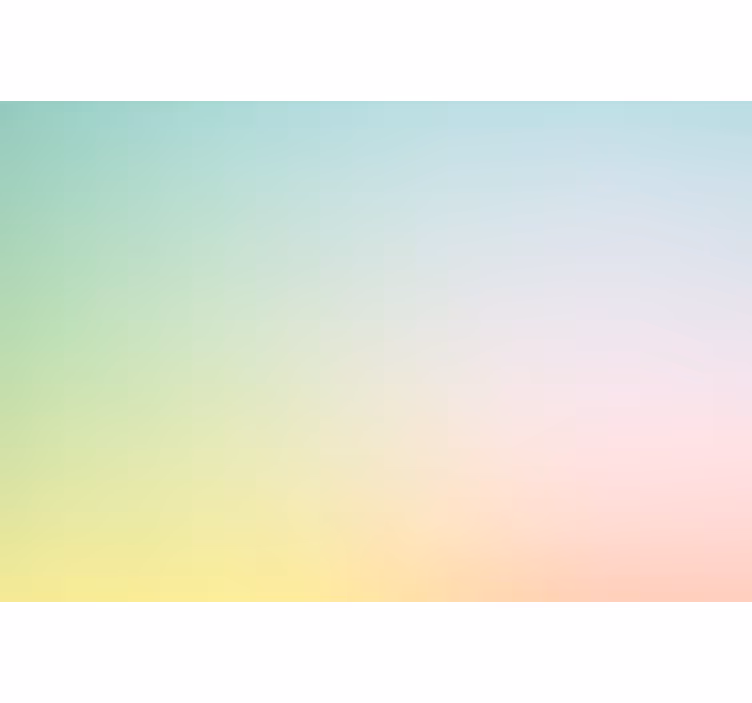 "kawaii"-stil pastell regnbue rullegardin barn - Tenstickers