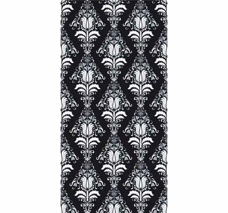 Tidløst botanisk motiv rullegardin elegant - Tenstickers
