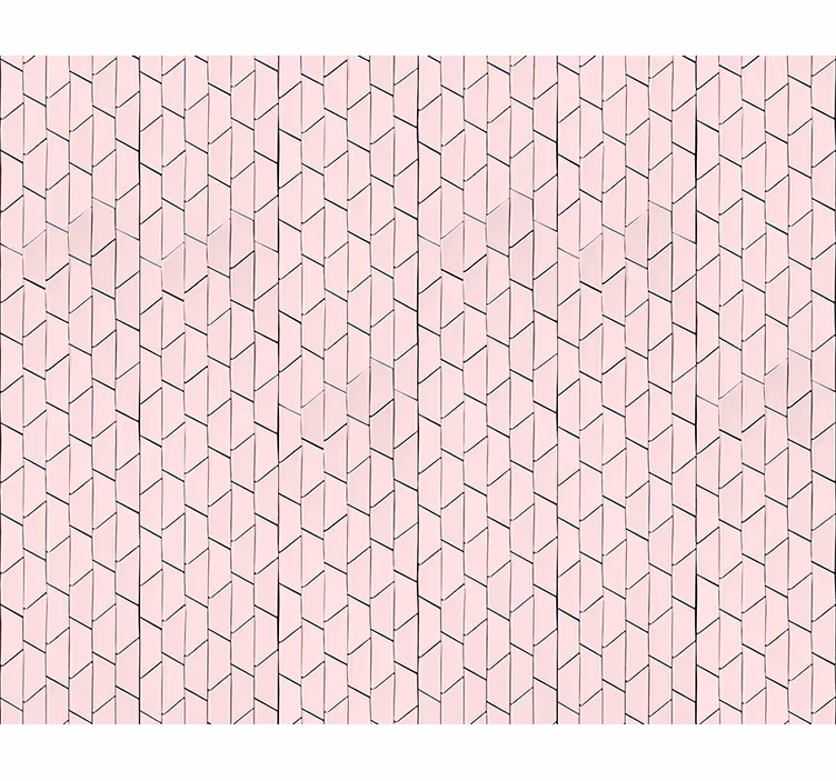 Rosa geometrisk mønstret design rullegardin tekstur - Tenstickers