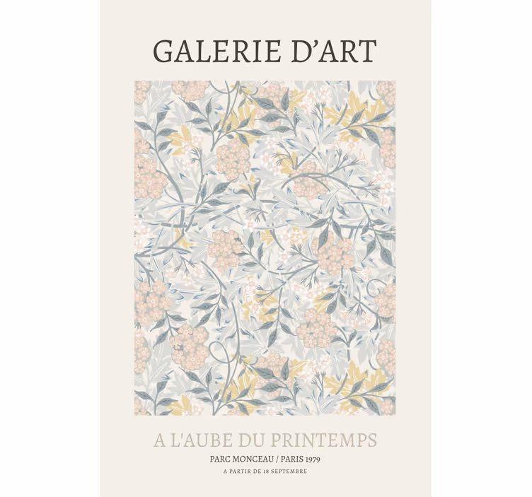 Galerie d'art plakat rullegardin tegning - Tenstickers